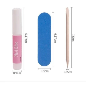 Sét 10 miếng giấy cồn lau móng, bông cồn ,keo ,dũa mini