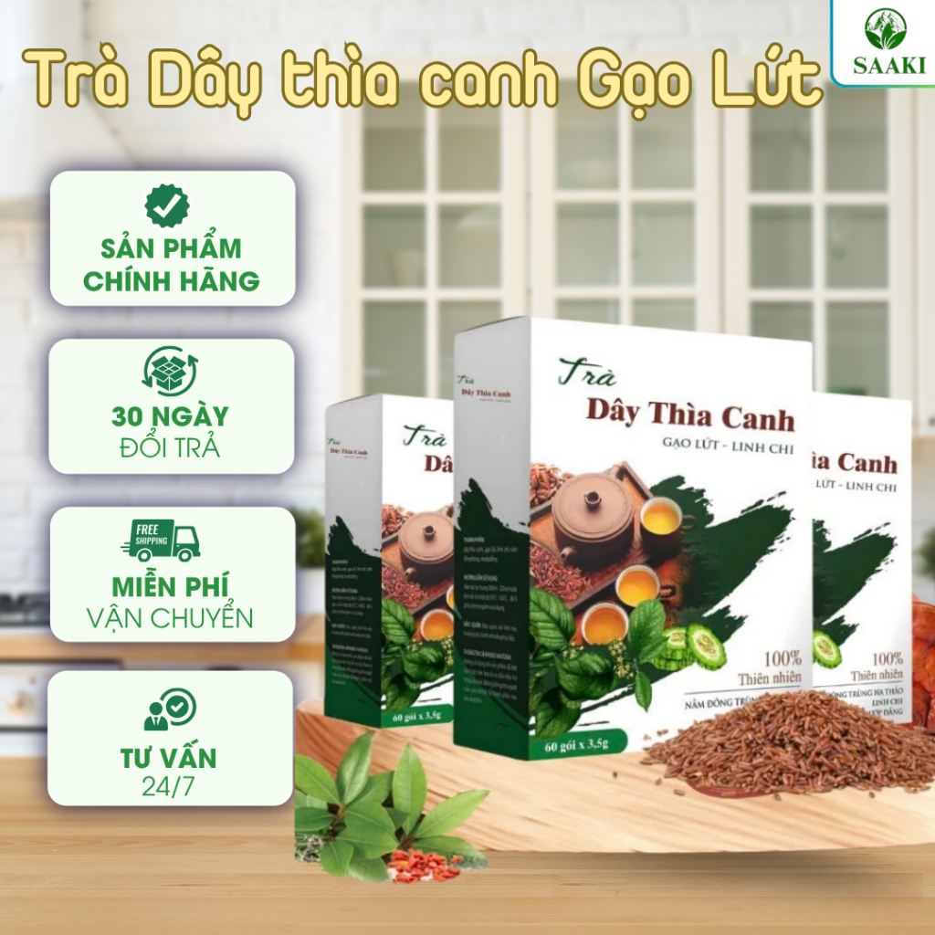 Trà Dây Thìa Canh - Hộp 60 Túi Lọc