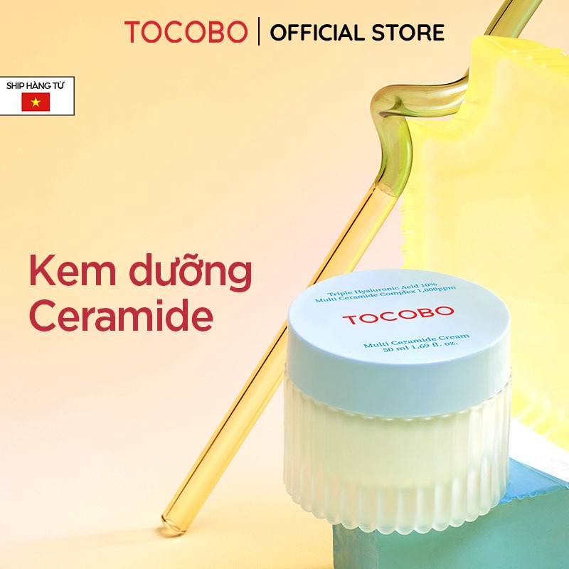 Kem dưỡng dưỡng ẩm làm dịu da Tocobo Multi Ceramide Cream 50ml