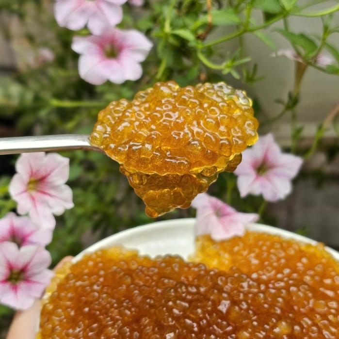 Trân Châu Hoàng Kim Mini LONG PHÚ gói 1kg - Trân Châu Cá Hồi Topping Nguyên Liệu Trà Sữa