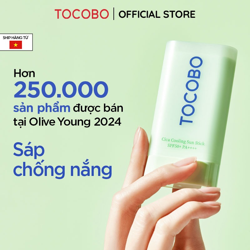 Sáp chống nắng dịu da Tocobo Cica Cooling Sun Stick SPF50+ PA++++ 18g