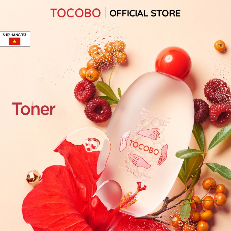 Nước cân bằng thu nhỏ lỗ chân lông Tocobo Vita Berry Pore Toner 150ml