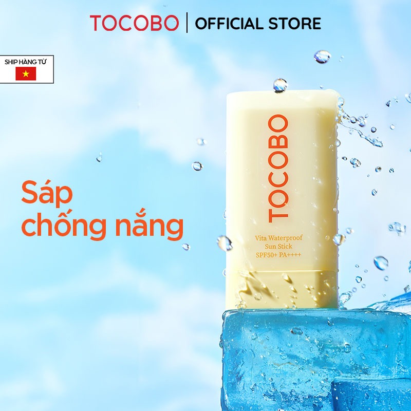 Sáp chống nắng chống nước và dưỡng ẩm Tocobo Vita Waterproof Sun Stick SPF50+ PA++++ 18g