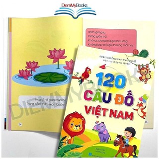 Sách-120 Câu Đố Việt Nam Dành Cho Bé Tập Nói Tập Đọc Minh Họa Bằng Tranh Theo Chủ Đề