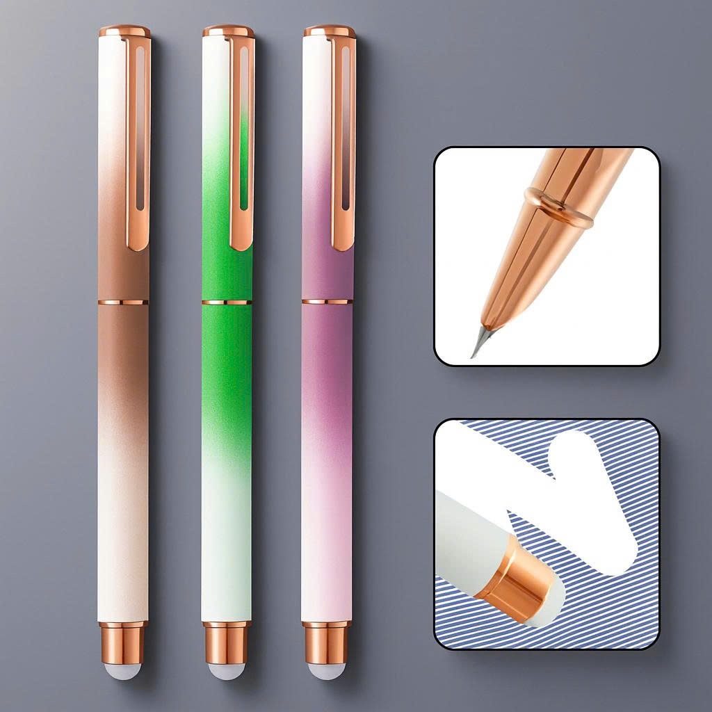 Bút Máy Tẩy Xóa H-01 , Ngòi 0.38mm Viết Êm Trơn Chất Lượng Cao.