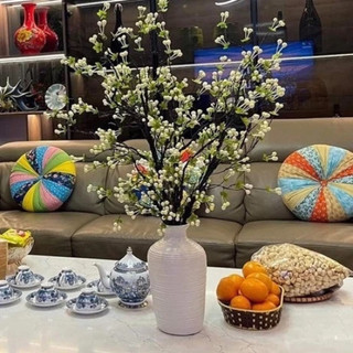 < Loại cành lớn 1m>Cành tuyết quả thân cổ , cành quả cherry cao cấp- Hoa giả,hoa trang trí
