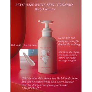 REVITALIZE WHITE SKIN BODY CLEANSER - GZONNIO ( Ủ Trắng )