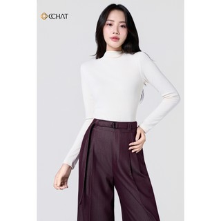 Áo Thun 𝐂𝐂𝐇𝐀𝐓 Tay Dài Cổ Leo Dáng Ôm Body Chất Vải Cao Cấp Co Giãn Mềm Mịn 25TDC2015OB