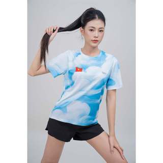 Áo chạy bộ UNISEX- VELOSAR- BST MÂY LỬA DỆT NÊN HÒA BÌNH T-Shirt RTS-60071-L07