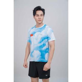 Áo chạy bộ UNISEX- VELOSAR- BST MÂY LỬA DỆT NÊN HÒA BÌNH T-Shirt RTS-60071-L07