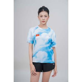Áo chạy bộ UNISEX- VELOSAR- BST MÂY LỬA DỆT NÊN HÒA BÌNH T-Shirt RTS-60071-L07