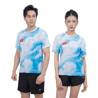 Áo chạy bộ UNISEX- VELOSAR- BST MÂY LỬA DỆT NÊN HÒA BÌNH T-Shirt RTS-60071-L07