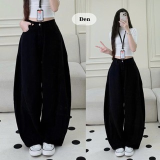 Quần jean nữ ống cong form rộng basic 247store quần jean đi học đi làm Quanjean930