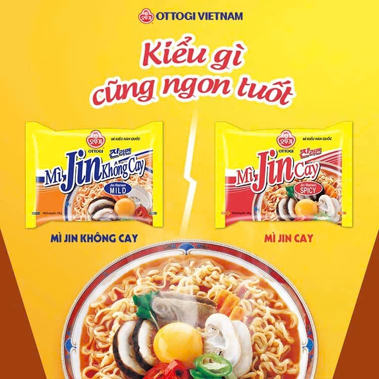 Mỳ Ottoki Jin Ramen Cay , Không Cay 120g | Shopee Việt Nam