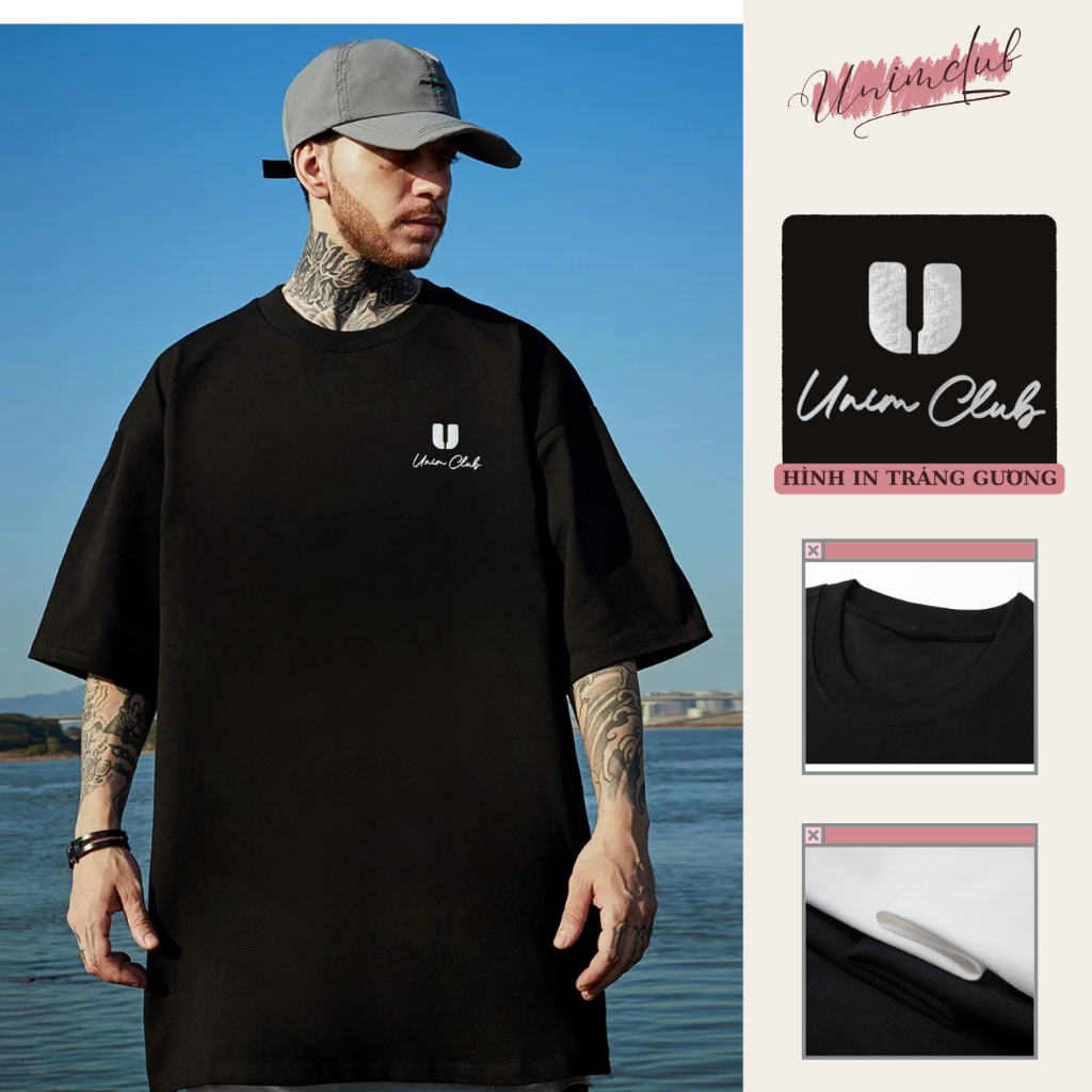 [VẢI 250 GSM] Áo Thun UNIM Chữ Local Brand Tráng Gương Form Rộng Unisex Nhiều Màu Cotton Cao Cấp Tee Basic Unim89