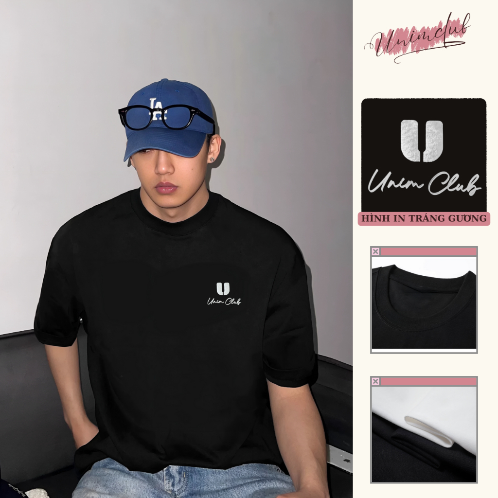 [VẢI 250 GSM] Áo Thun UNIM Chữ Local Brand Tráng Gương Form Rộng Unisex Nhiều Màu Cotton Cao Cấp Tee Basic Unim89