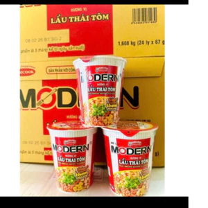 Thùng mì ly Modern lẩu thái tôm 24 ly