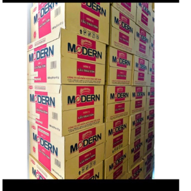 Thùng mì ly Modern lẩu thái tôm 24 ly