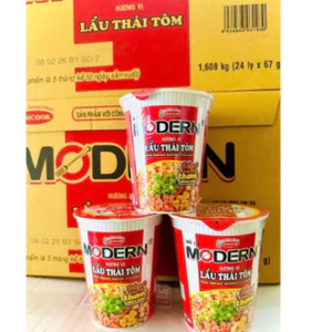 Thùng mì ly Modern lẩu thái Tôm 12 ly
