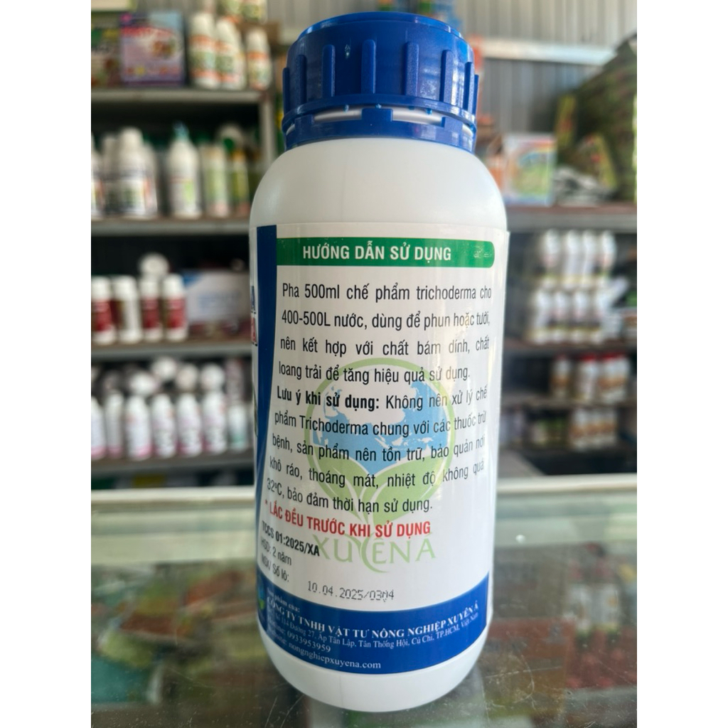 TRICHODERMA Nước- chai 500ml- ủ phân, phòng nấm, cải tạo đất