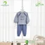 AMI0474 - Bộ Nỉ Thu Đông Bé Trai Dài Tay Hello Anminaza Chất Liệu Nỉ Hàn Dày Dặn Ấm Áp