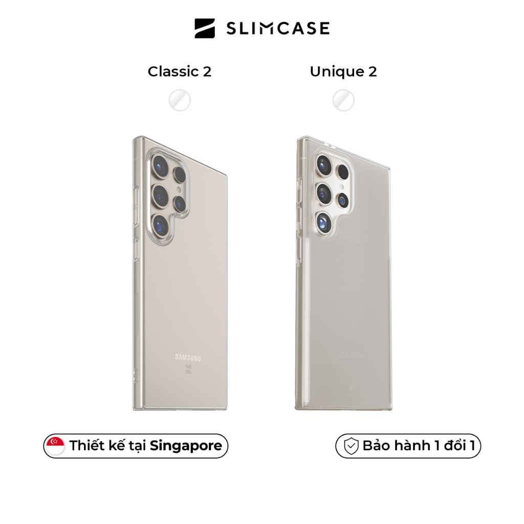 Ốp lưng Samsung S24 Ultra / S24 Plus / S24 & S23 Ultra / S23 Plus / S23 SLIMCASE - Không ố vàng, siêu mỏng