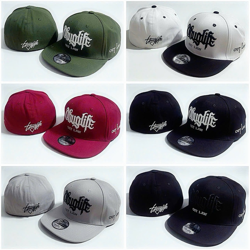 Mũ hiphop bít đuôi 2pac cao cấp - Nón bóng chày snapback thuglife thời trang đội ngược nam nữ
