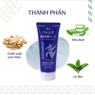 Sữa Rửa Mặt Ý Dĩ Hatomugi Naturie 130g,170g Nhật Bản - Cleasing & facial washing