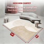 Thảm Panama Lông Cừu Cao Cấp Sang Trọng Họa tiết Sang Chảnh Làm Cho Ngôi Nhà Của Bạn Thêm Sắc Màu - MemMincarpet - THP49 — ảnh 2
