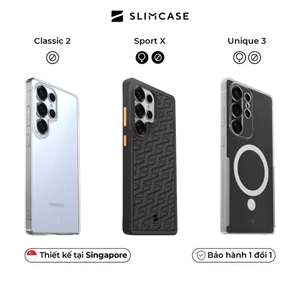 Ốp lưng Samsung S25 Ultra / S25 Plus / S25 SLIMCASE - Không ố vàng, siêu mỏng, hỗ trợ sạc không dây