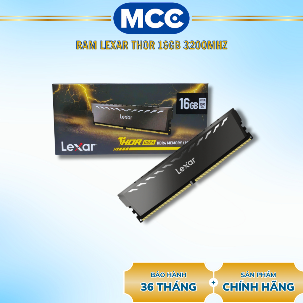 RAM Desktop LEXAR THOR 16GB (1 x 16GB) DDR4 3200MHz | Shopee Việt Nam