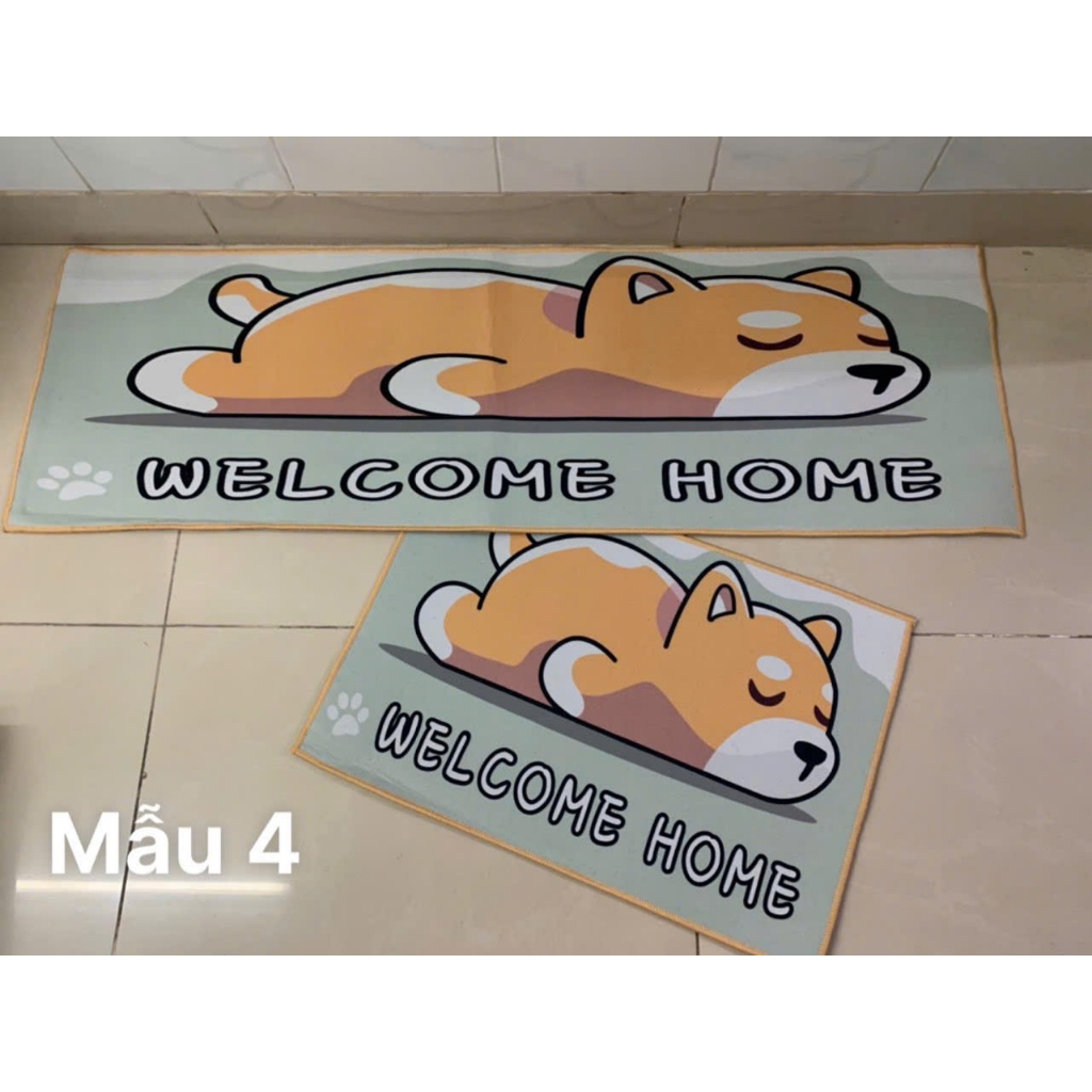Thảm nhà bếp - Thảm bếp 2 tấm giá rẻ - Thảm trải sàn nhà bếp