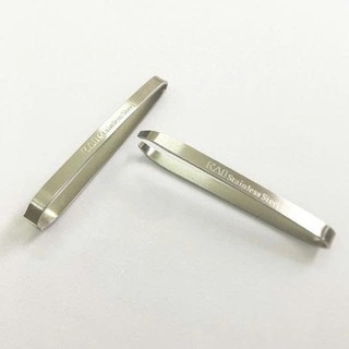 Set 2 Nhíp Nhổ Lông Mày Lông Nách Râu Tóc Bạc Thép Không Gỉ KAI Kurashi Rhythm Eyebrow Tweezers
