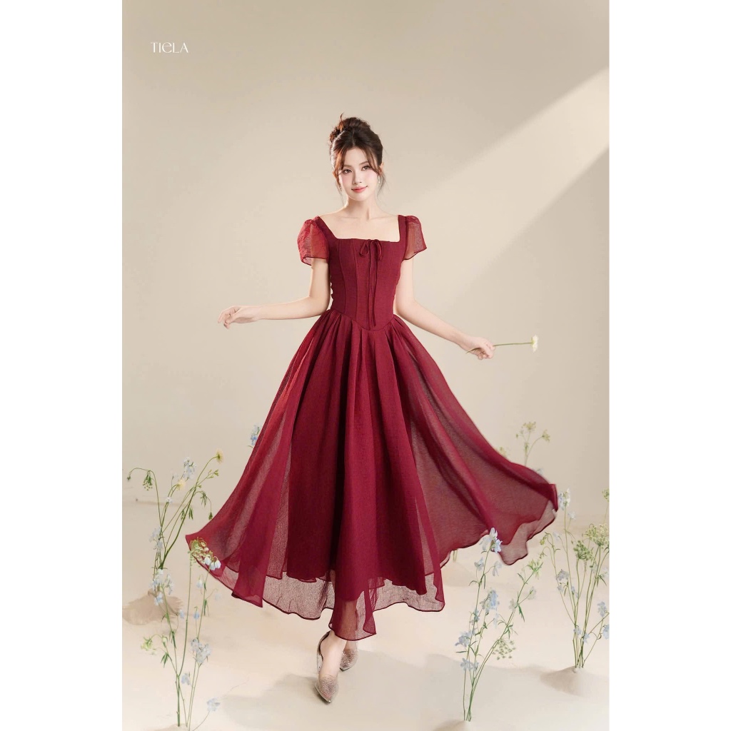 Đầm váy cổ vuông-Tiana Dress