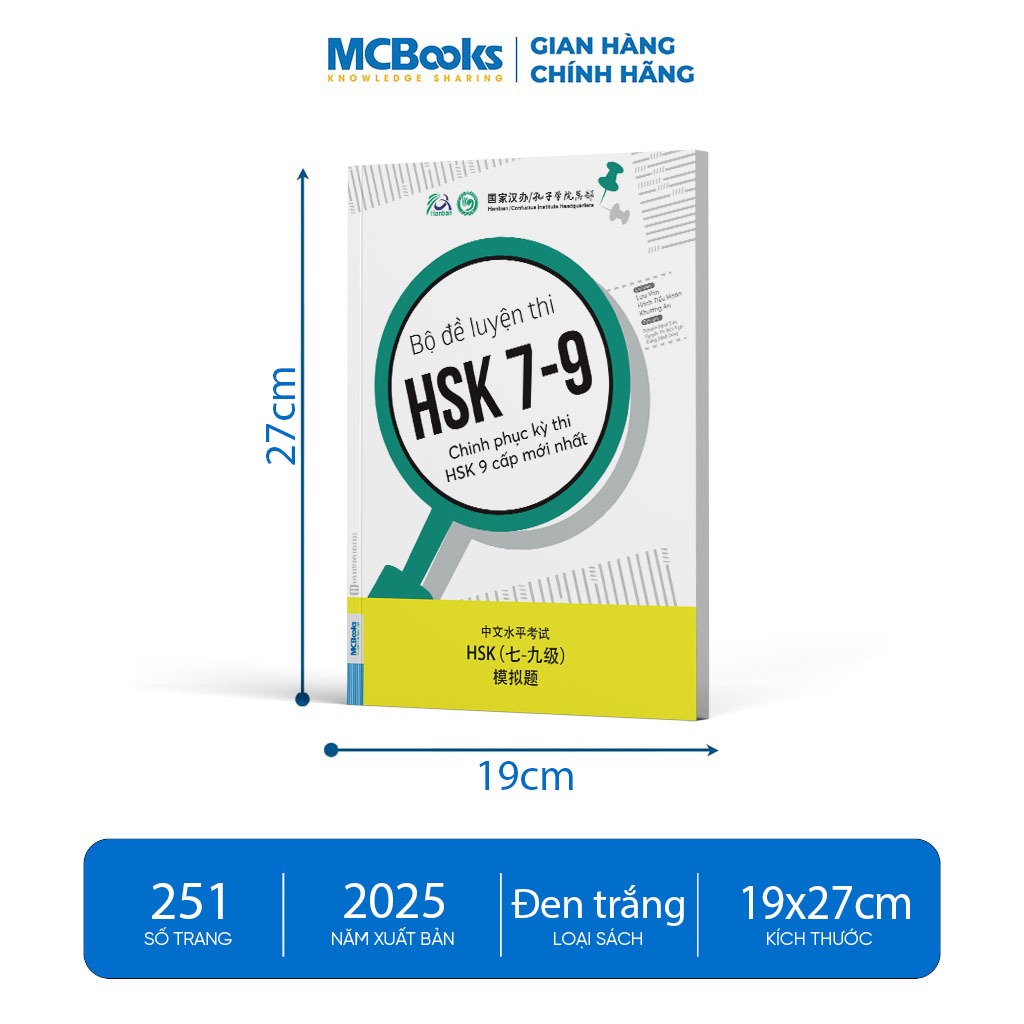 Sách - Bộ Đề Luyện Thi HSK 7-9 – Chinh Phục Kỳ Thi HSK 9 Cấp Mới Nhất