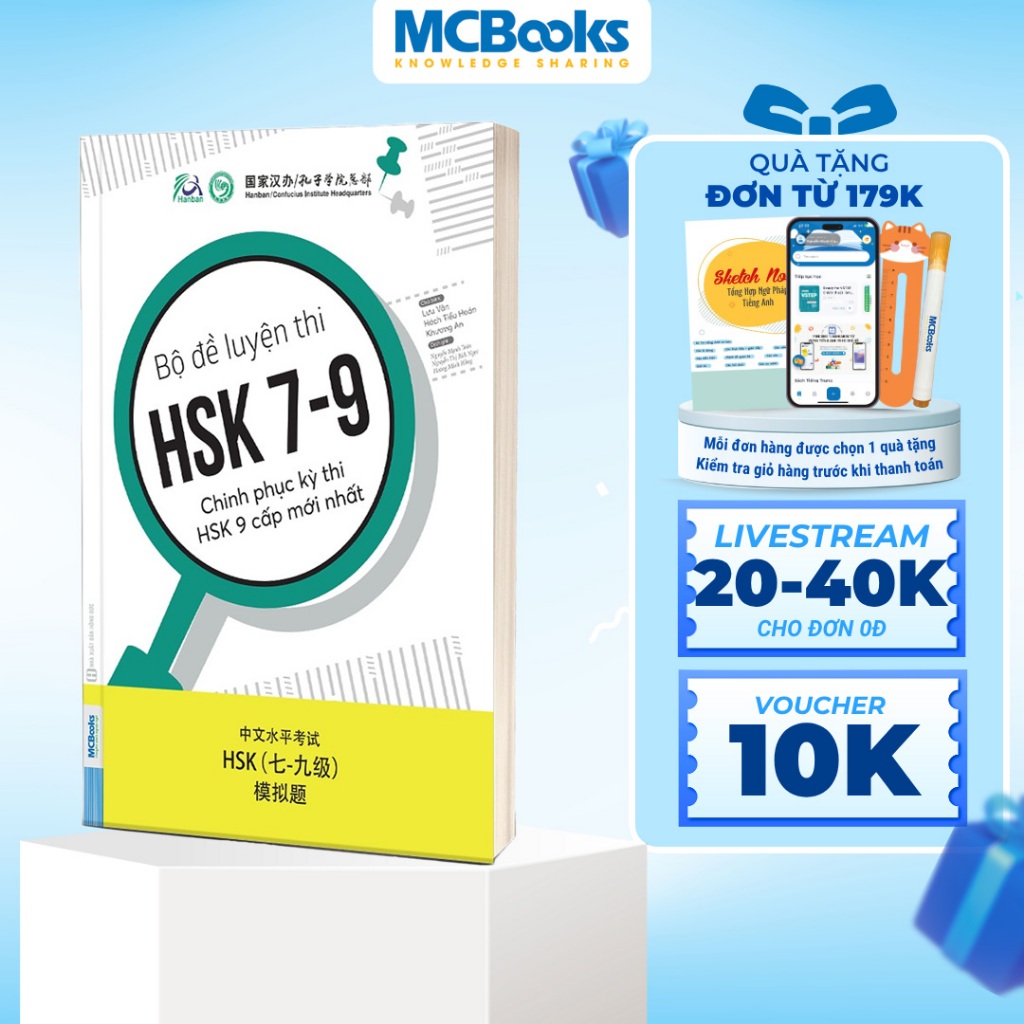 Sách - Bộ Đề Luyện Thi HSK 7-9 – Chinh Phục Kỳ Thi HSK 9 Cấp Mới Nhất