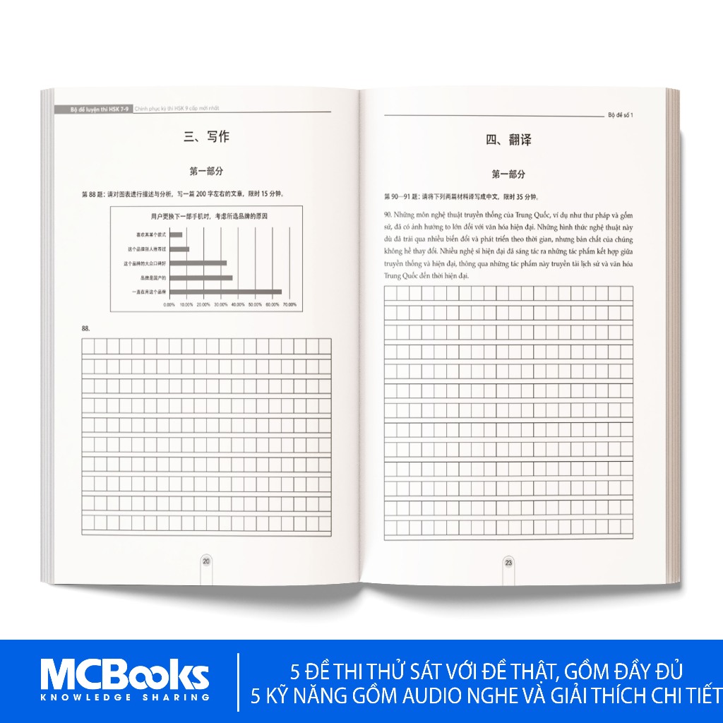 Sách - Bộ Đề Luyện Thi HSK 7-9 – Chinh Phục Kỳ Thi HSK 9 Cấp Mới Nhất