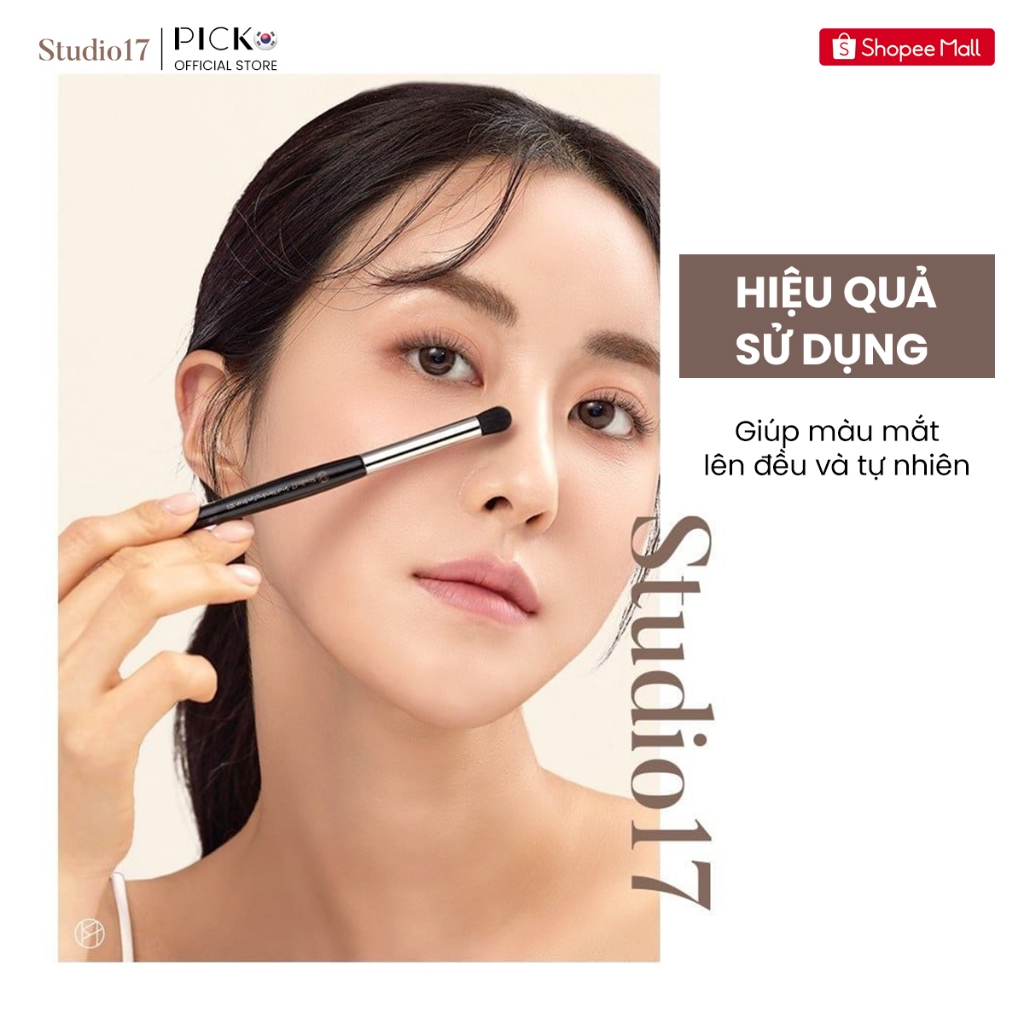 Cọ trang điểm mắt, cọ tán đuôi mí hốc mắt STUDIO17 SMALL BLENDING EYE BRUSH 323