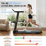 OneTwoFit Máy chạy bộ gấp gọn 2.5HP – Màn hình LED, loa Bluetooth, 3 nấc nghiêng tay, tải trọng lên đến 120kg — ảnh 6