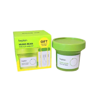 Mặt nạ đất sét đậu xanh Beplain Mung Bean Pore Clay Mask/ Set tặng 3 Sample Serum