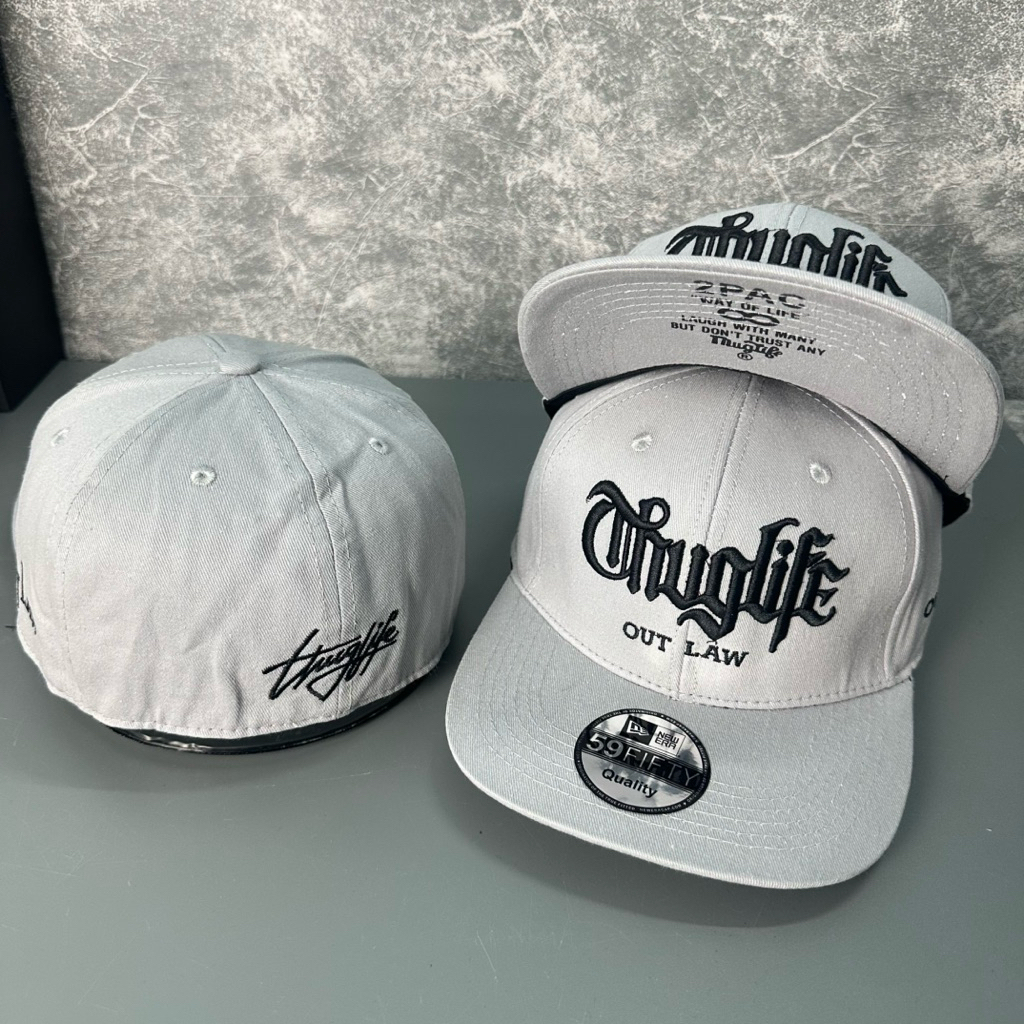Mũ hiphop bít đuôi in kết dưới 2pac - Nón snapback thêu thuglife thời trang đội ngược nam nữ