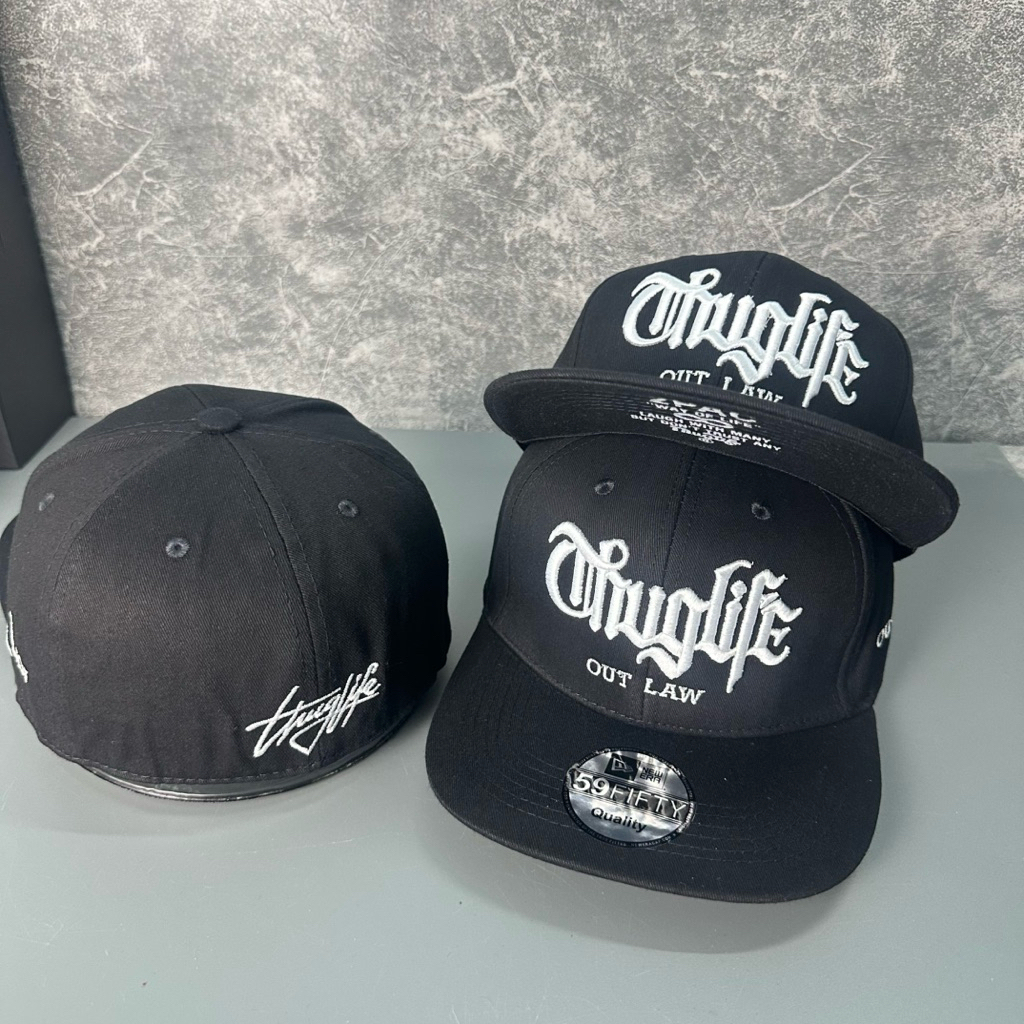 Mũ hiphop bít đuôi in kết dưới 2pac - Nón snapback thêu thuglife thời trang đội ngược nam nữ
