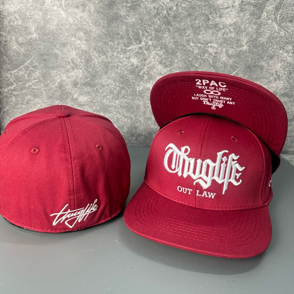 Mũ hiphop bít đuôi in kết dưới 2pac - Nón snapback thêu thuglife thời trang đội ngược nam nữ