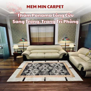 Thảm Lông Nhung Rome Luxury Decor Phòng Khách, Phòng Ngủ, Trang Trí Nhà Cửa - MemMinCarpet - TH115