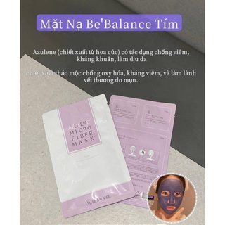 Mặt Nạ Vải Vi Sợi Be'Balance Micro Fiber Mask 3in1 Mặt Nạ Be Belance Dưỡng Ẩm Sáng Da - Bebeau