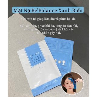 Mặt Nạ Vải Vi Sợi Be'Balance Micro Fiber Mask 3in1 Mặt Nạ Be Belance Dưỡng Ẩm Sáng Da - Bebeau