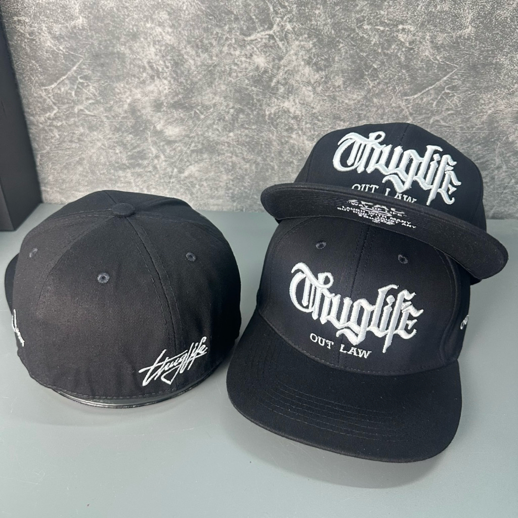 Mũ hiphop bít đuôi mang ngược - Nón snapback 2pac thêu thuglife thời trang cá tính nam nữ