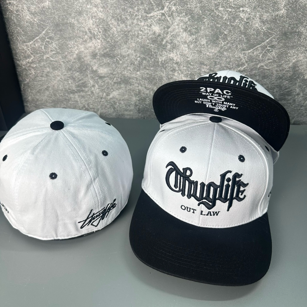 Mũ hiphop bít đuôi mang ngược - Nón snapback 2pac thêu thuglife thời trang cá tính nam nữ