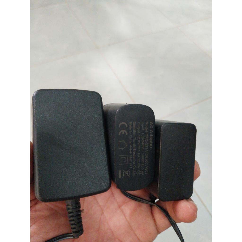 Adapter 12v-1a (Nguồn modem nhà mạng cũ), dùng cho camera, tvbox, chân to 5.5x2.1mm