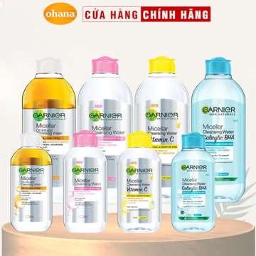 [GARNIER] Nước Tẩy Trang, Làm Sạch Sâu Garnier Micellar Cleansing Water (50ml/125ml/400ml)